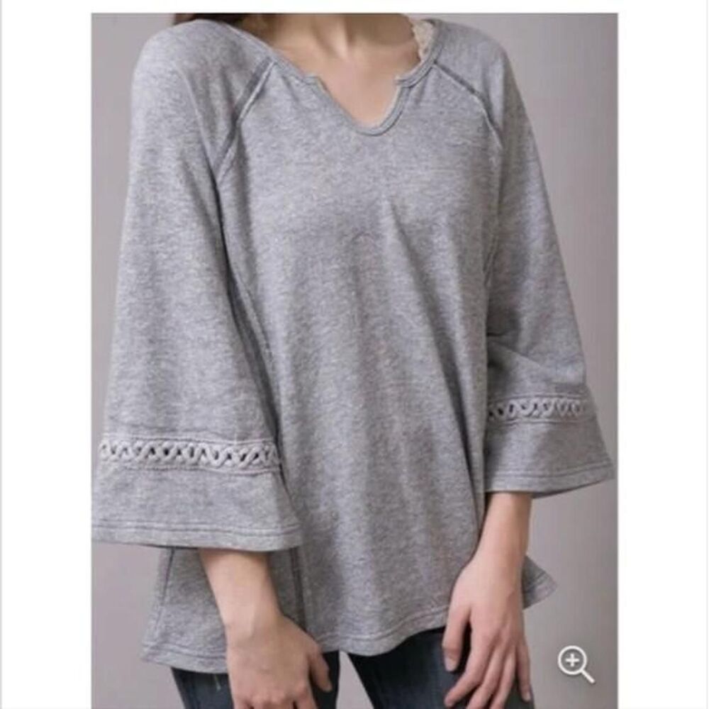 Free-people Women's Grey T-shirt